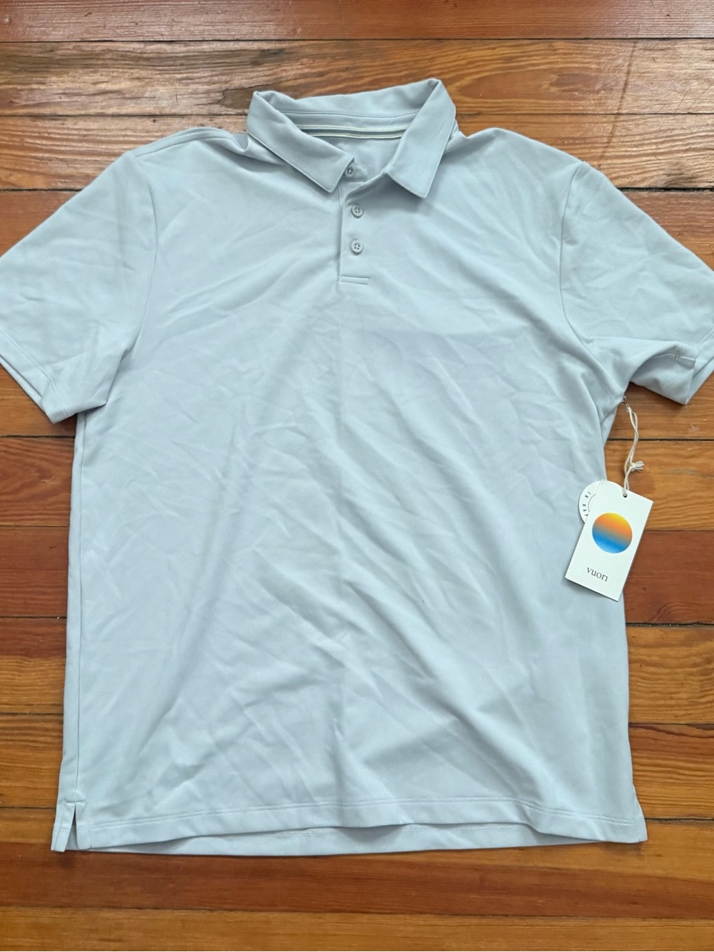 Vuori Gamepoint Polo Shirt Men’s Medium Frost Grey